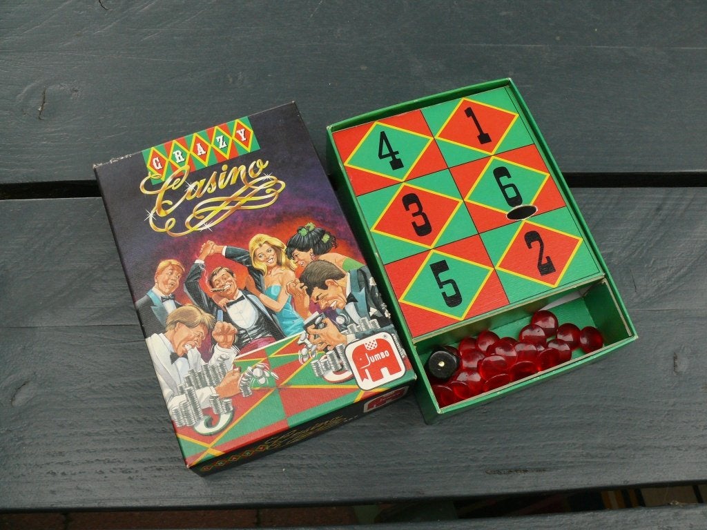 Crazy Casino spel van Jumbo, Ophalen of Verzenden, Minder dan 500 stukjes, Zo goed als nieuw, Overige typen