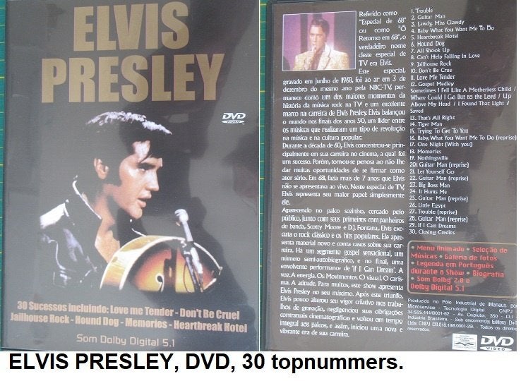 ELVIS PRESLEY, splinternieuwe Portugese DVD., Alle leeftijden, Ophalen of Verzenden, Nieuw in verpakking