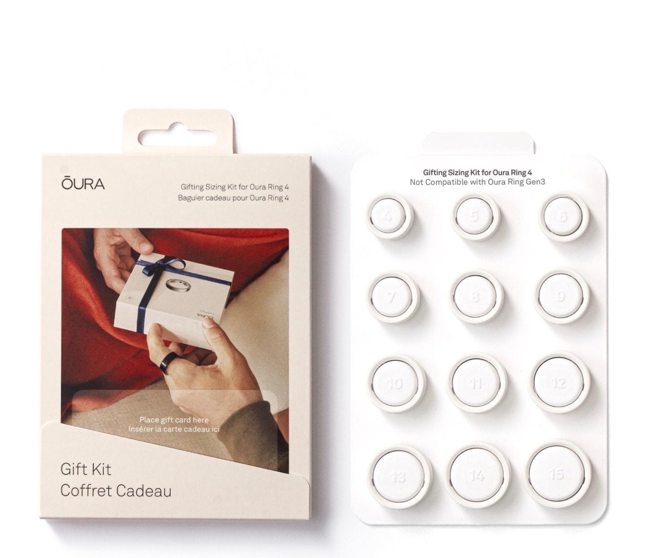 Oura Ring 4 Maatkit (sizing kit), Ophalen of Verzenden, Zo goed als nieuw, Wit, Android