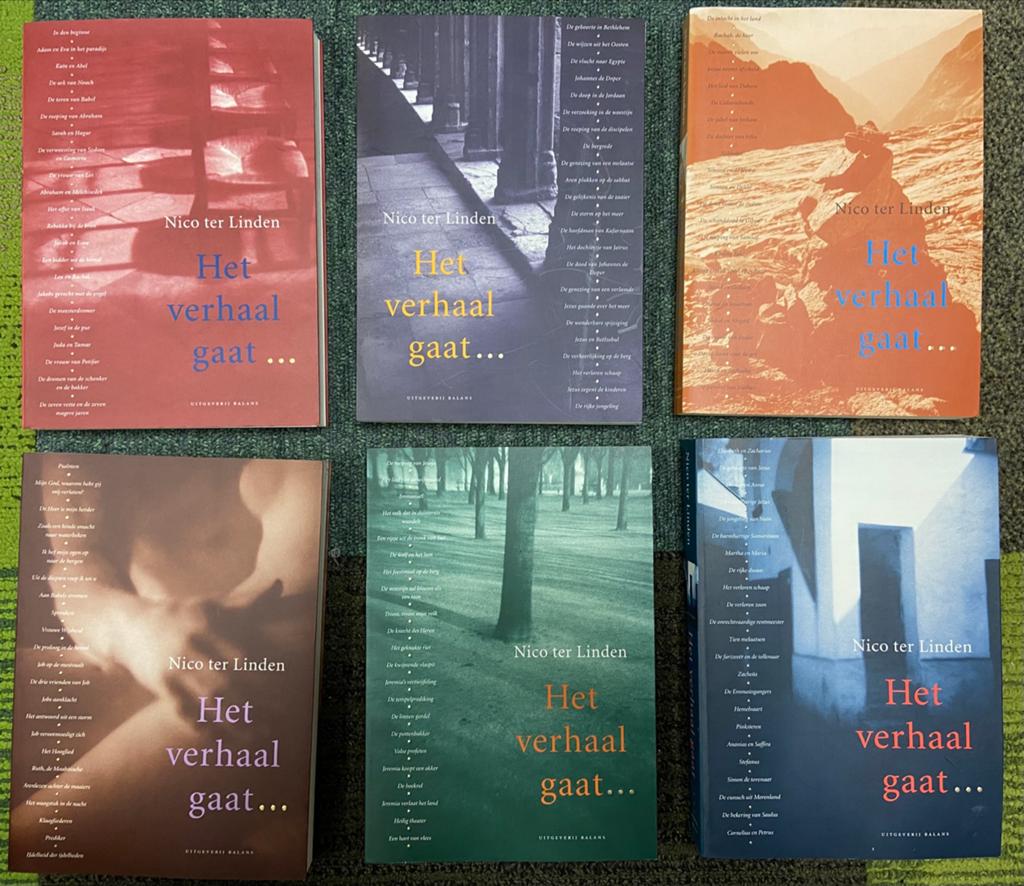 Nico ter Linden: Het Verhaal Gaat… (6 delen), Boeken, Godsdienst en Theologie, Zo goed als nieuw, Christendom | Protestants, Ophalen of Verzenden