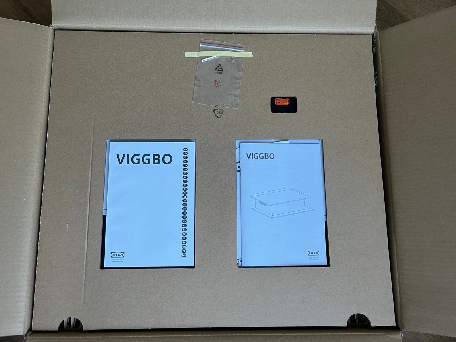Ikea VIGGBO wand afzuigkap, Ophalen, Nieuw, 200 tot 400 m³ per uur, Wandschouwkap