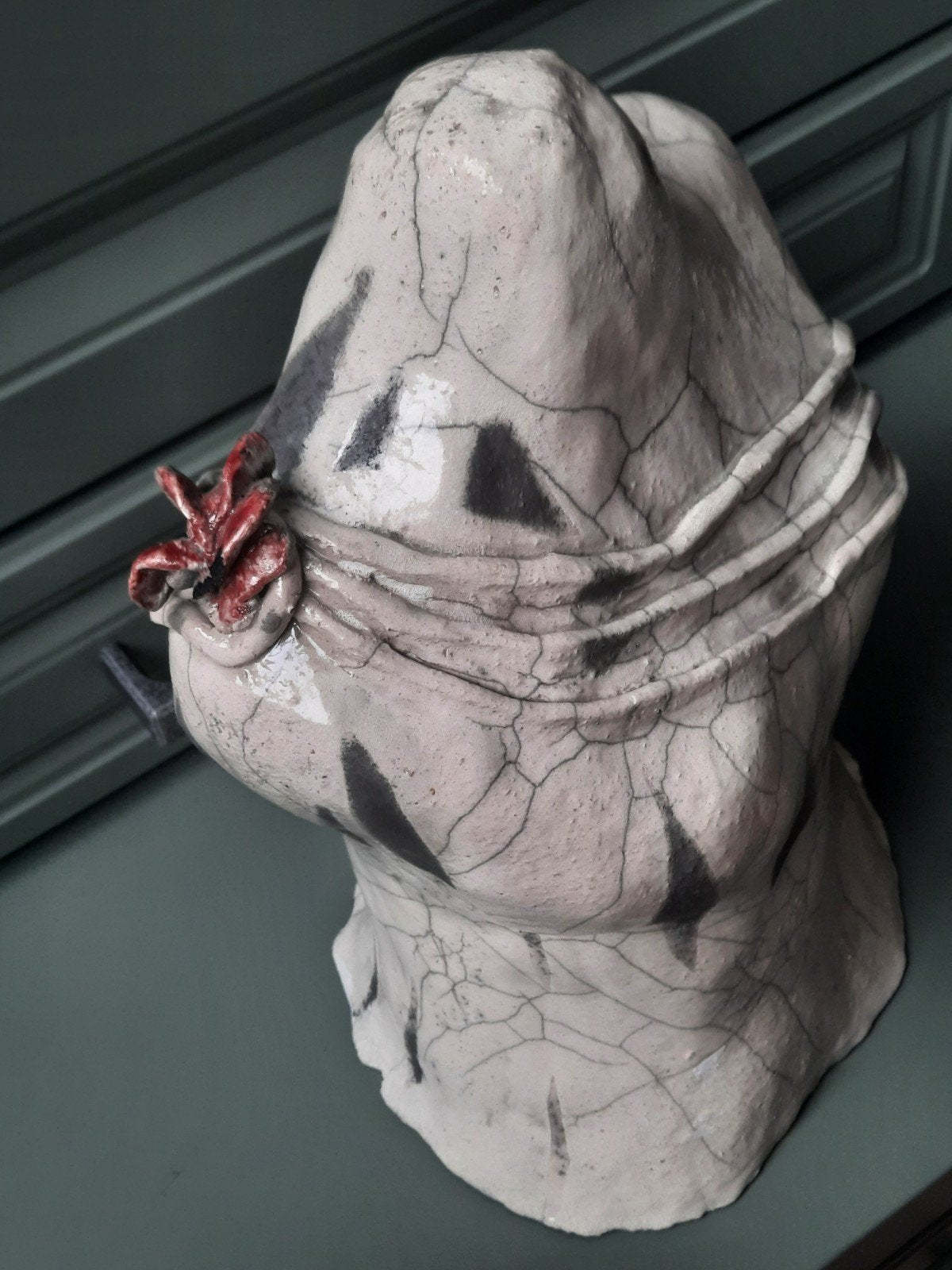 KERAMIEK RAKU GESTOOKT TORSO VROUW, Ophalen of Verzenden, Nieuw, Mens
