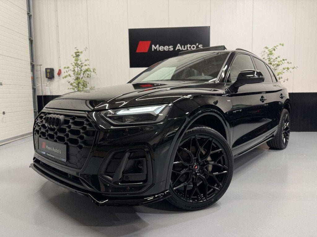 Audi Q5 50 TFSI e Quattro|S edition|Panorama|21"|CarPlay|, Auto's, Audi, Automaat, Gebruikt, 4 cilinders, Leder en Stof