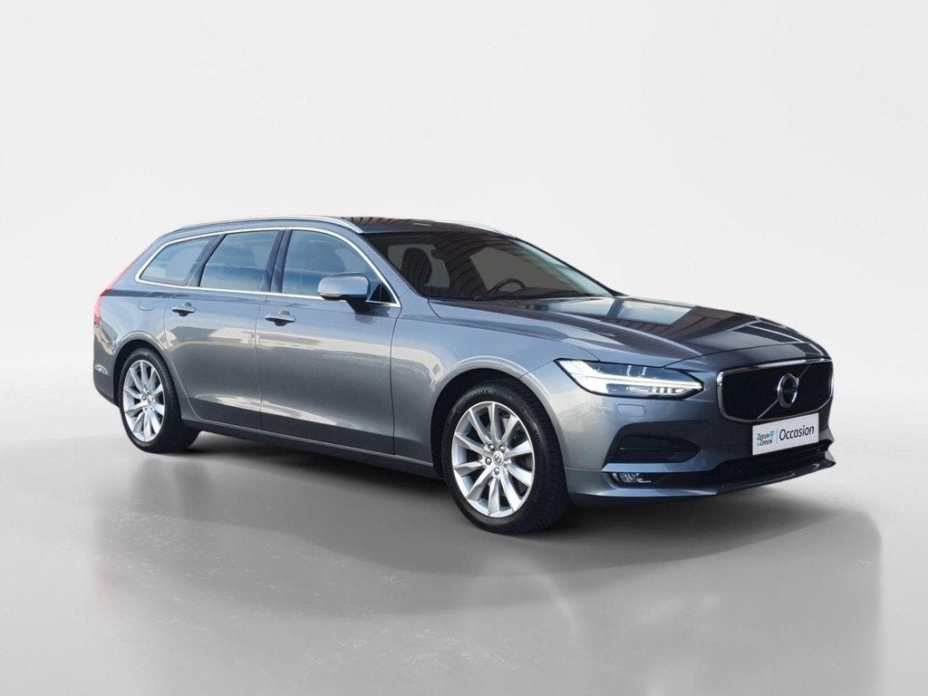 Volvo V90 2.0 T4 Momentum | Stoel en stuurverwarming | Elekt, 12 maanden, Euro 6, 93 €/maand, Zilver of Grijs