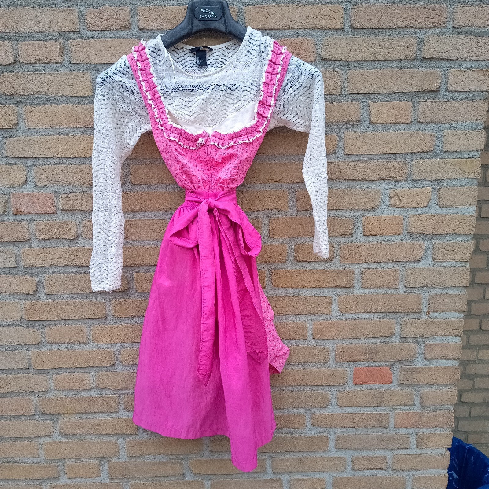 Katoenen 36 S dirndl set jurk schort blouse Siebenstein, Kleding | Dames, Overige thema's, Maat 36 (S), Gedragen, Siebenstein