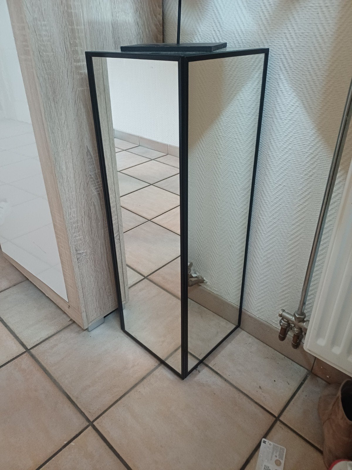 2 Spiegelzuil / Decoratieve spiegel, Minder dan 50 cm, Gebruikt, 100 tot 150 cm, Ophalen of Verzenden