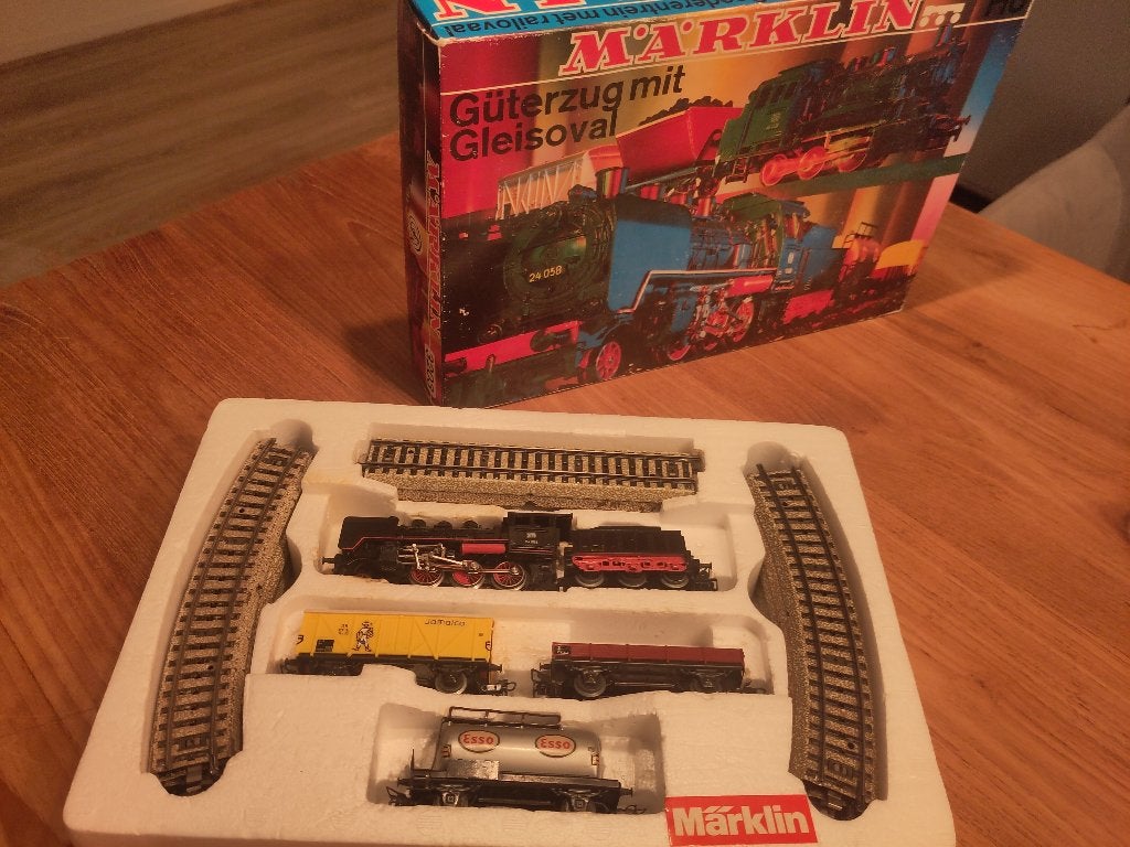 Märklin 3203 H0 startset Güterzug BR 24 24 058 – OVP &Getest, Hobby en Vrije tijd, Modeltreinen | H0, Wisselstroom, Ophalen of Verzenden