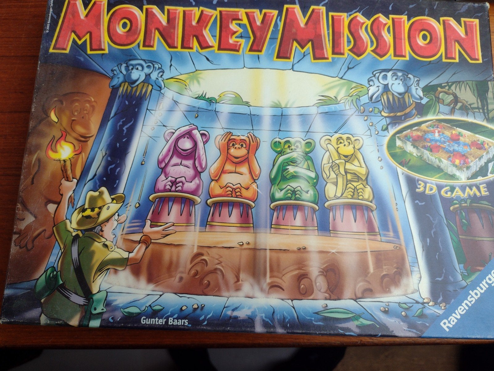 Monkey Mission 3D Spel van Ravensburger, Drie of vier spelers, Ophalen of Verzenden, Gebruikt, Ravensburger