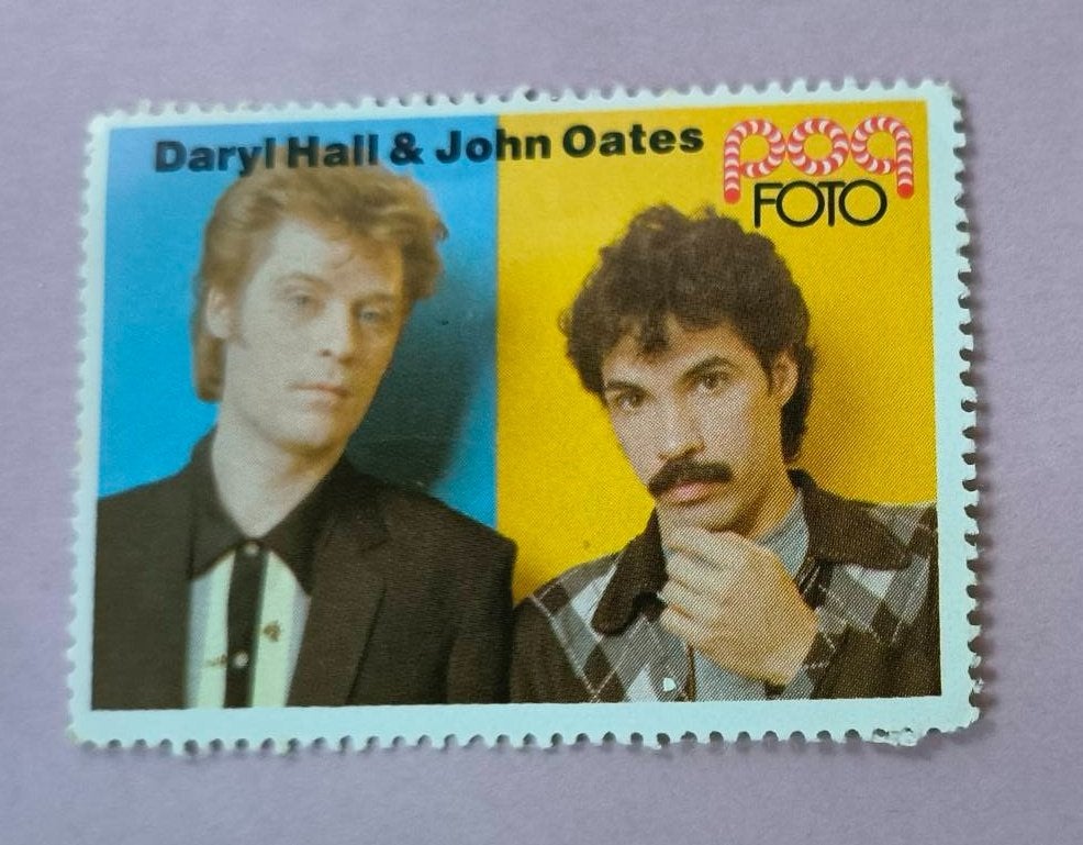 Popfoto zegel Daryl Hall & John Oates, Ophalen of Verzenden, Nieuw, Foto of Kaart
