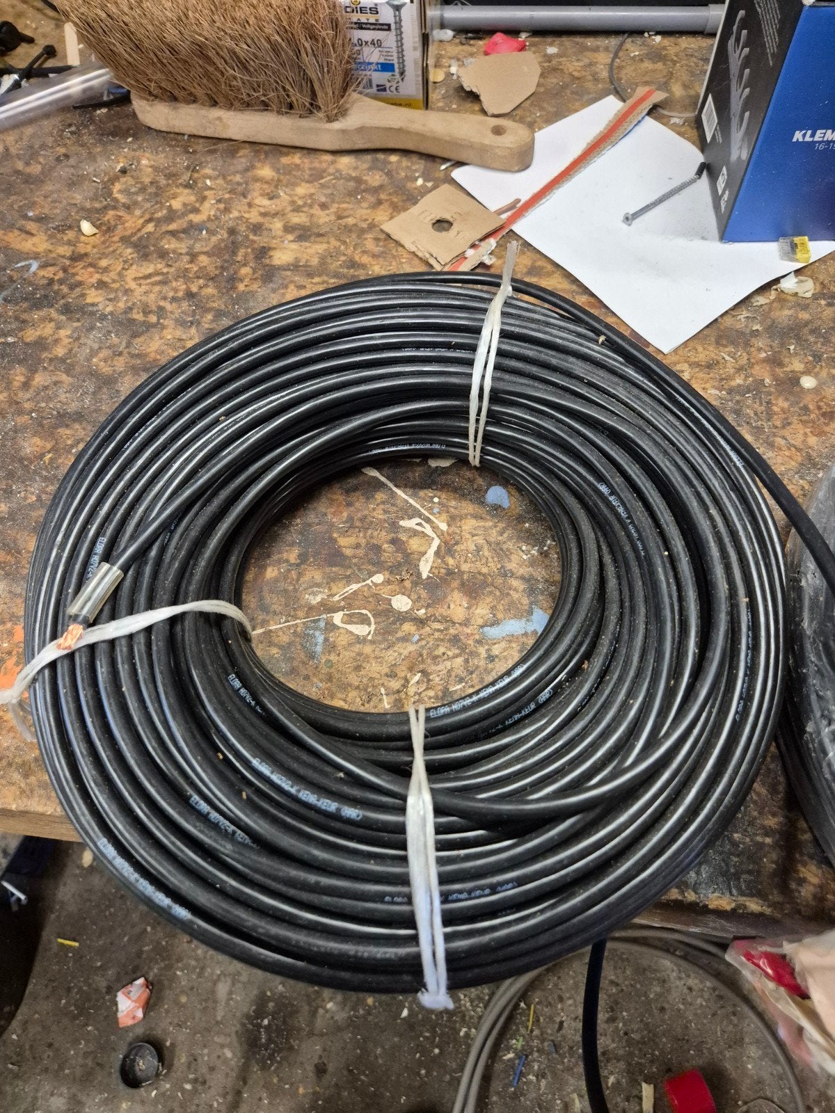 Zwarte kabel 10 mm2 - KEMA-KEUR, Ophalen of Verzenden