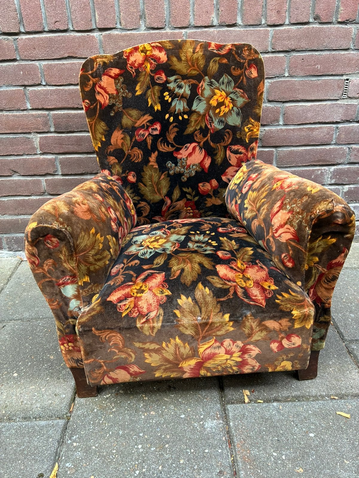 Oude kleine poppen fauteuil, Ophalen, Gebruikt, Accessoires