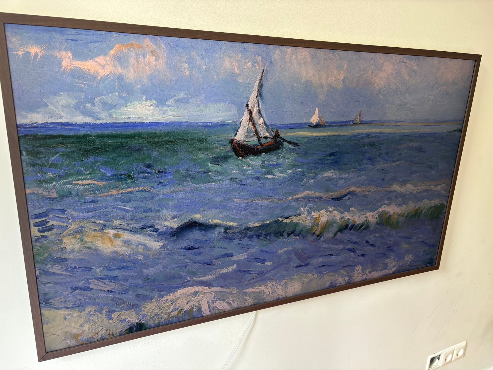 Samsung The Frame 55LS03D, Ophalen, 50 Hz, Zo goed als nieuw, Samsung