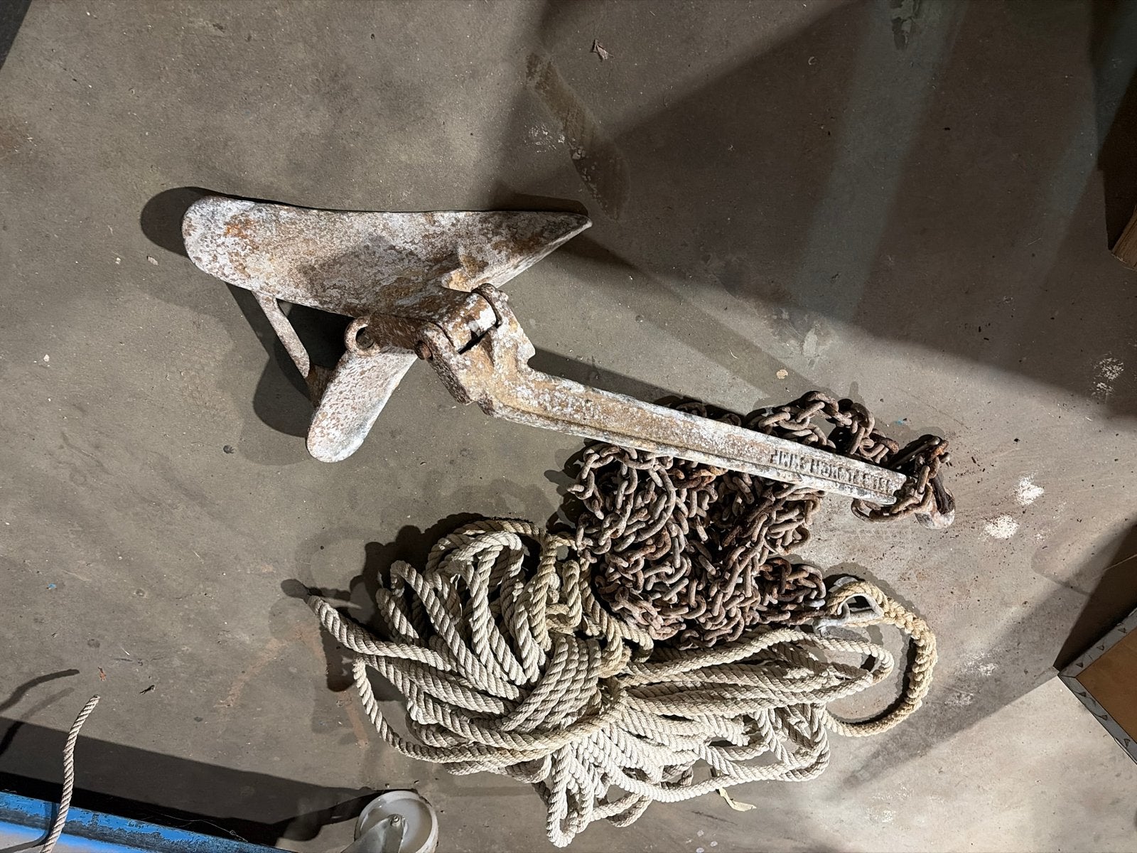 Ploegschaar ploeg anker met ketting en lijn, Ophalen, Gebruikt, Overige typen