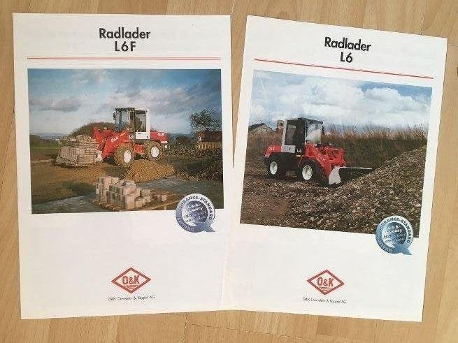 2 folders O&K wiellader, Ophalen of Verzenden, Zo goed als nieuw, Folder
