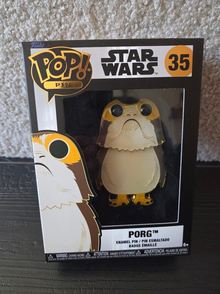 Funko Pop! Pin Star Wars Porg Emaille Speld, Verzamelen, Ophalen of Verzenden, Nieuw