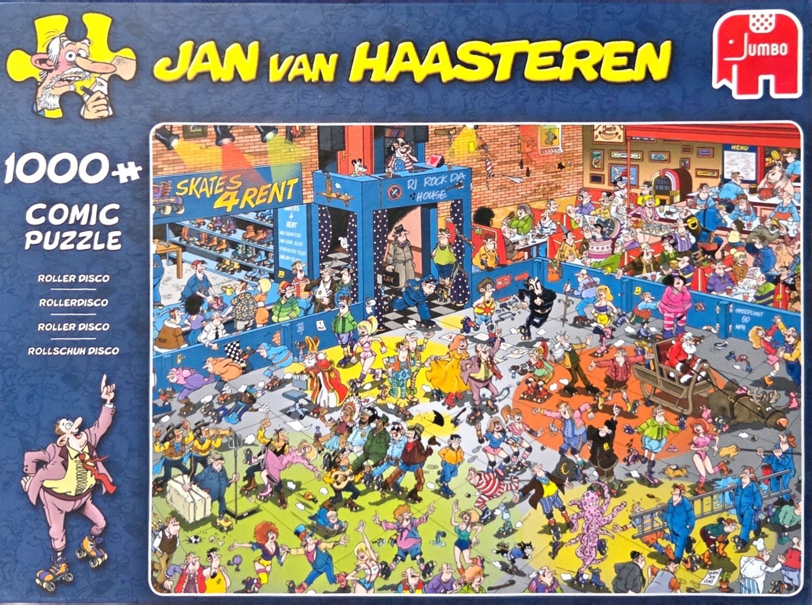 Jan van Haasteren Roller Disco 1000 stukjes puzzel, Ophalen, Zo goed als nieuw, Jumbo