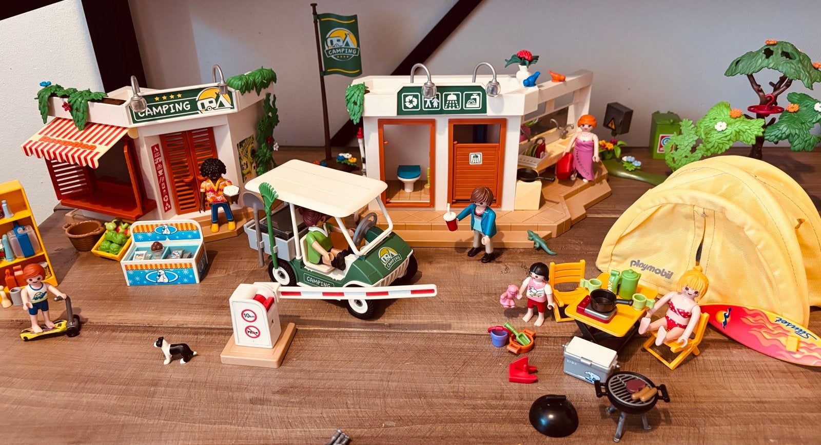 Grote Playmobil Camping Set, Ophalen of Verzenden, Gebruikt, Complete set, Overige typen