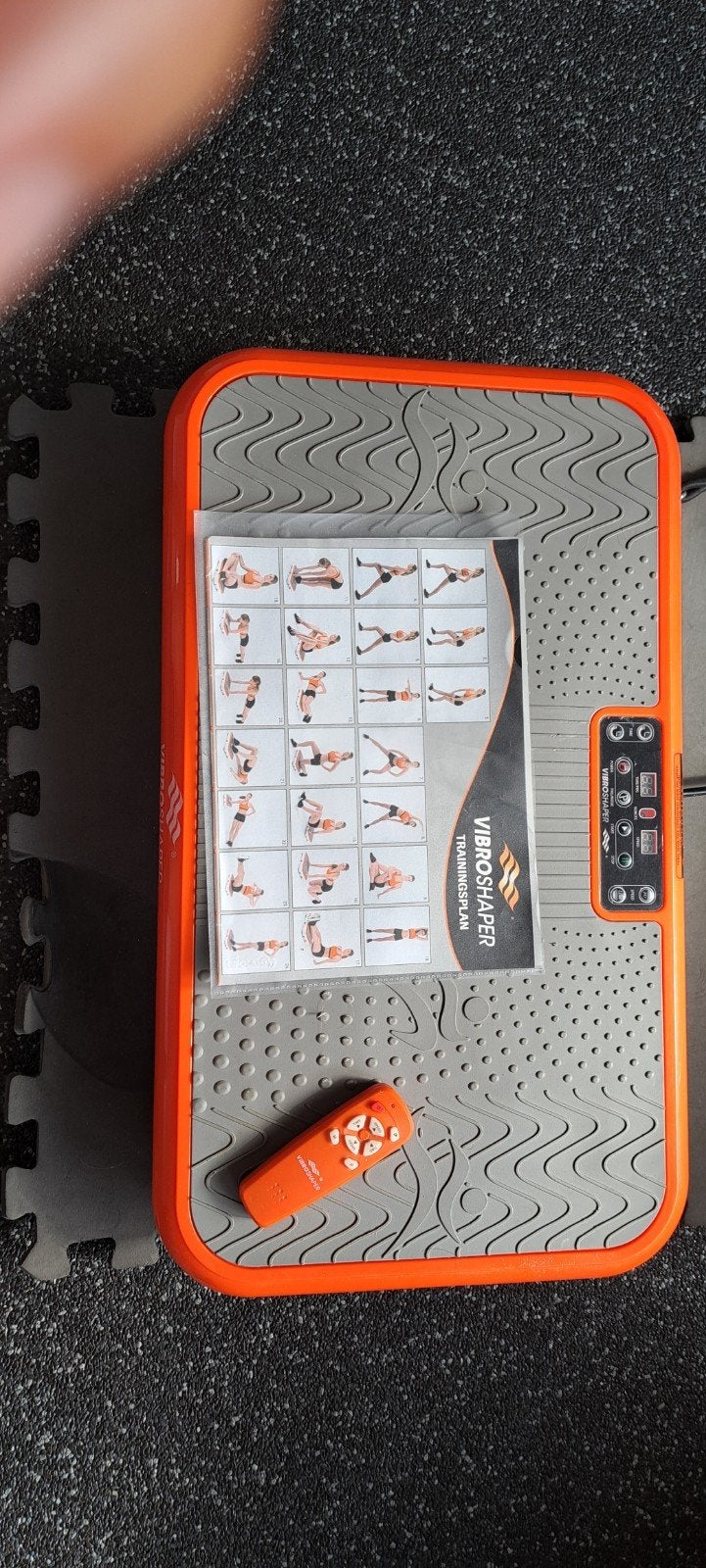 Vibroshaper Trilplaat met Trainingsplan en Afstandsbediening, Ophalen, Kunststof, Trilplaat, Zo goed als nieuw