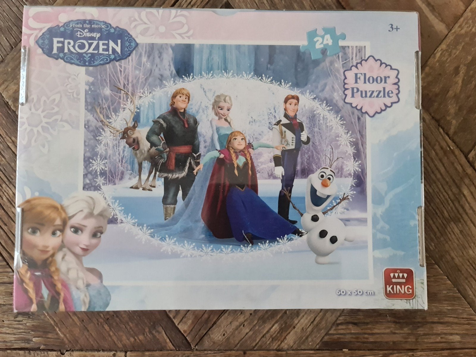 Disney Frozen Vloerpuzzel 24 stukjes - King nieuw, Kinderen en Baby's, Speelgoed | Kinderpuzzels, Ophalen of Verzenden, 10 tot 50 stukjes