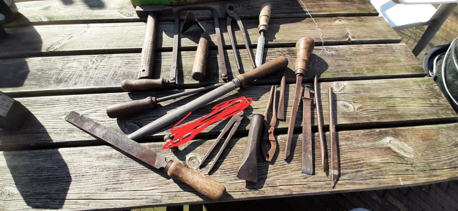 Oude gereedschap, Ophalen of Verzenden, Gebruikt, Minder dan 180 cm, Palen