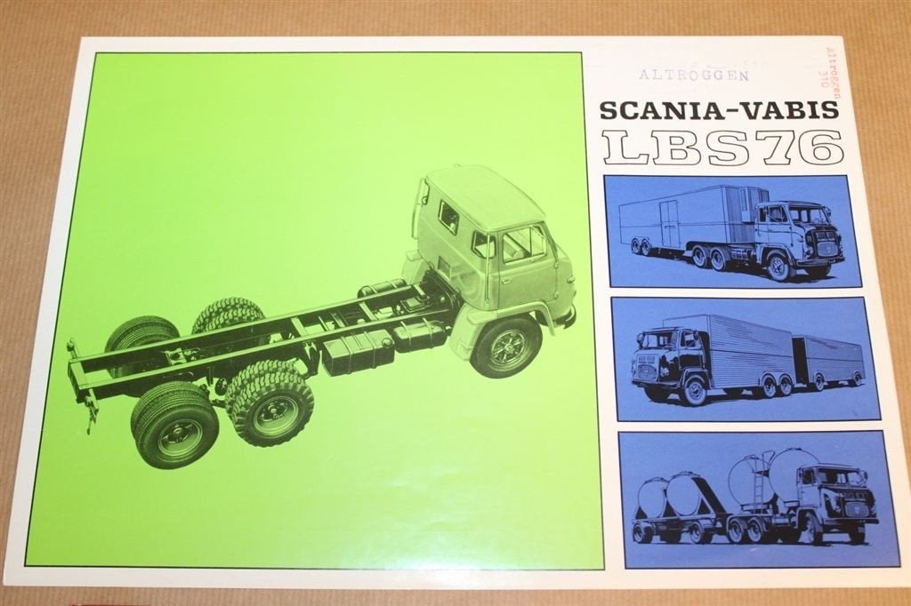 Zeldzame reclame - Scania-Vabis vrachtwagen - ca 1975, Ophalen of Verzenden, Zo goed als nieuw, Tractor en Landbouw
