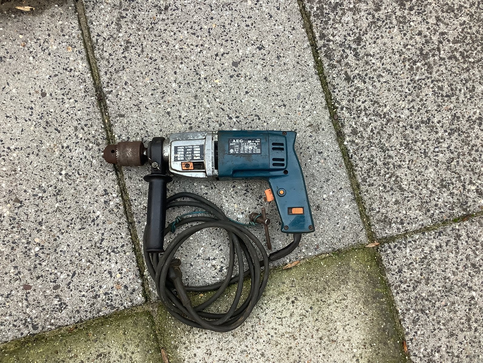 AEG klopboormachine, Gebruikt, Ophalen of Verzenden, Klopboormechanisme, Kolomboormachine