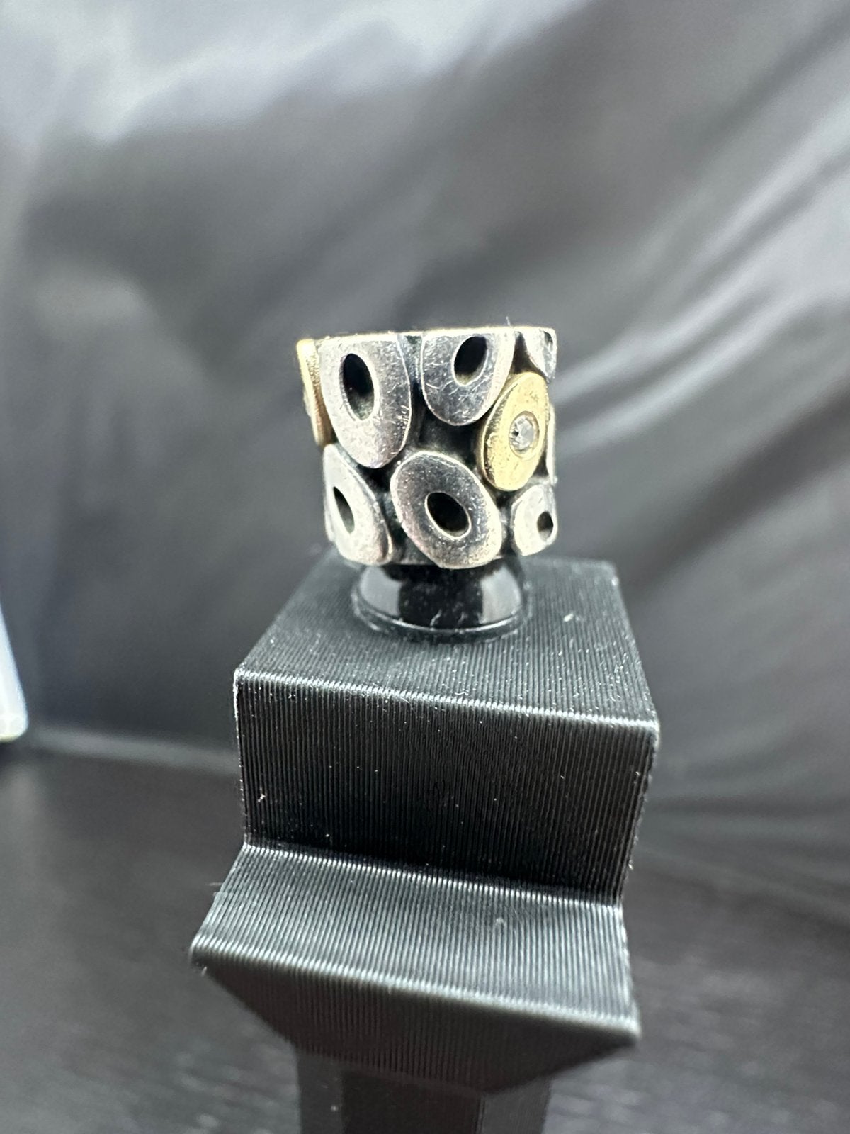 Pandora Oh My Circles Bedel 925 Zilver & 14k Goud 790431CZ, Pandora, Ophalen of Verzenden, Zo goed als nieuw, H