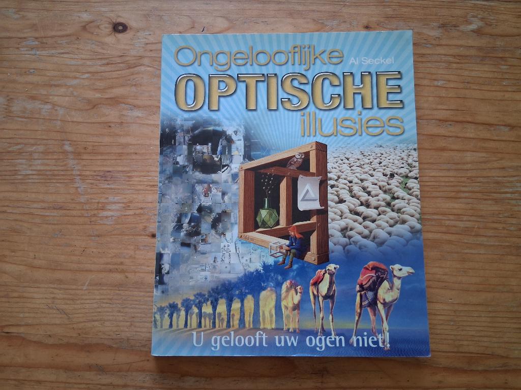 Optische illusies - Boek met afbeeldingen, Hobby en Vrije tijd, Ophalen of Verzenden, Minder dan 500 stukjes, Gebruikt, Puzzelboek