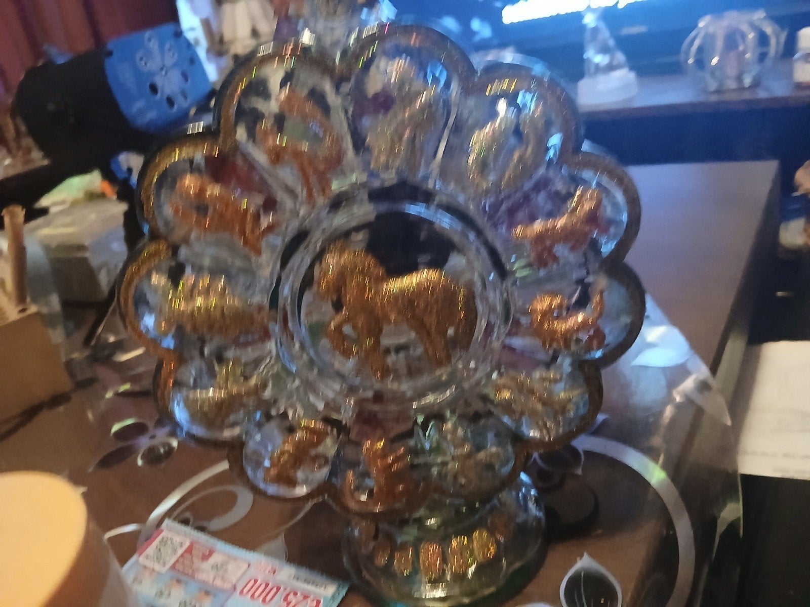 Decoratieve Glazen Fles met Dierenmotieven, Ophalen of Verzenden
