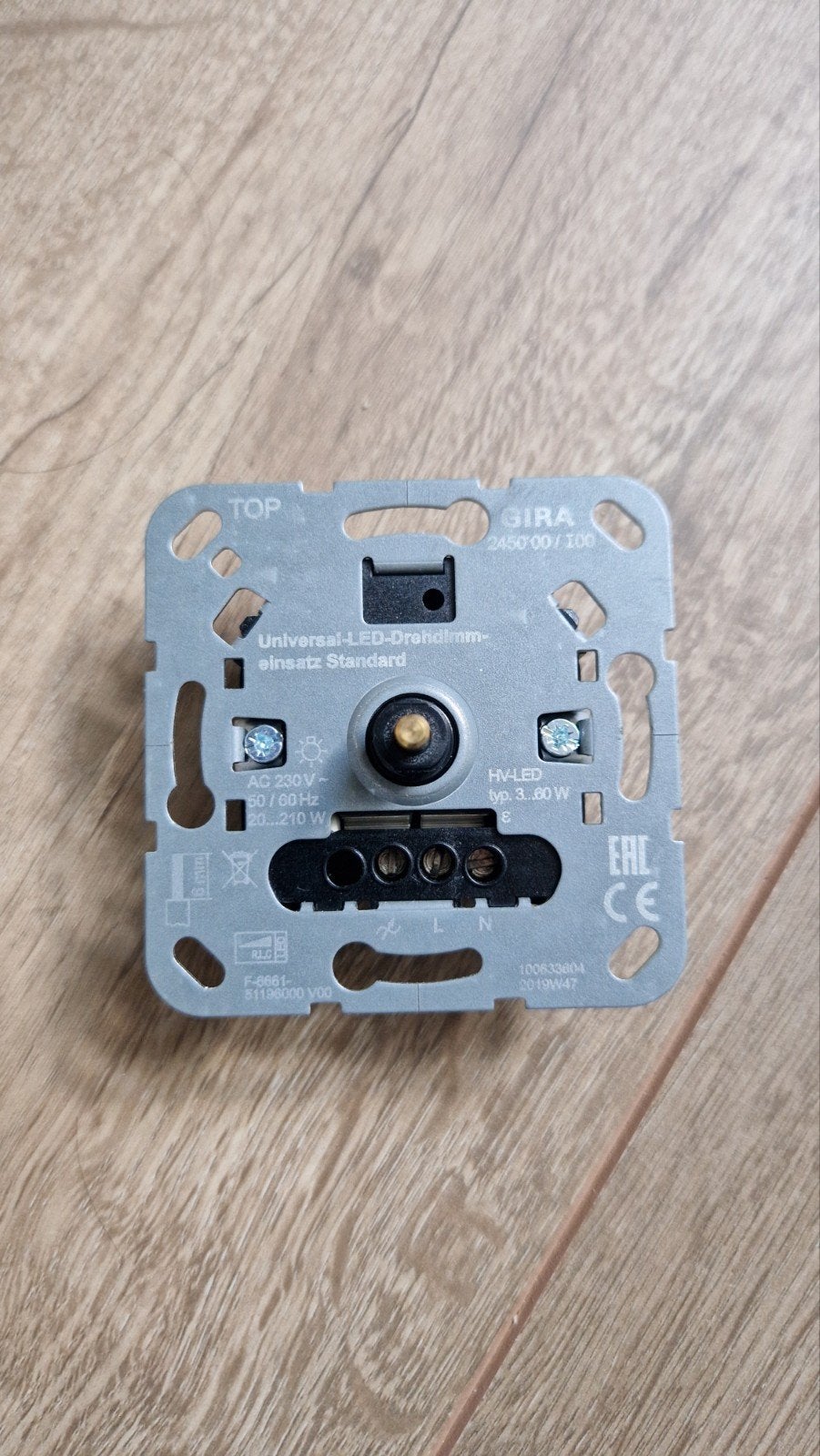 Gira Universal-LED-draaidimmer, Ophalen of Verzenden, Zo goed als nieuw, Gira, Dimmer