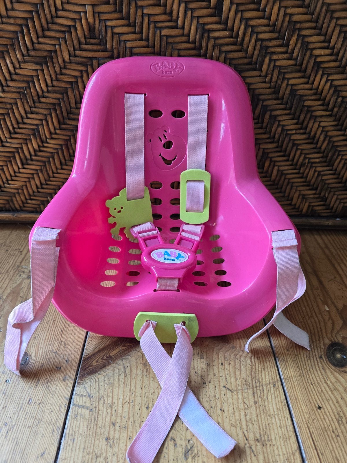 Baby Born fietsstoeltje roze, Ophalen of Verzenden, Zo goed als nieuw, Meisje