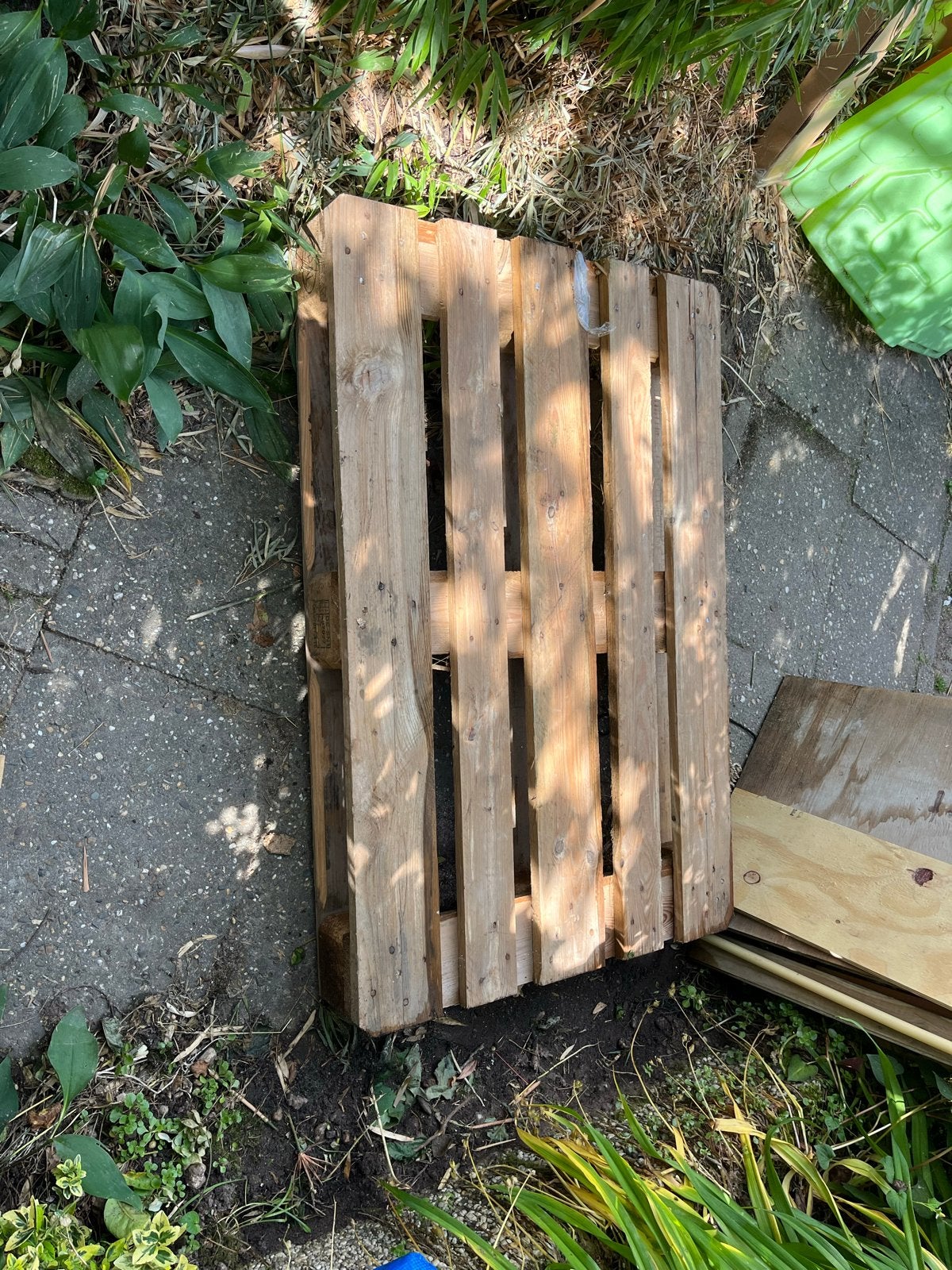 Euro pallet, Ophalen, Gebruikt, 50 mm of meer, Pallet