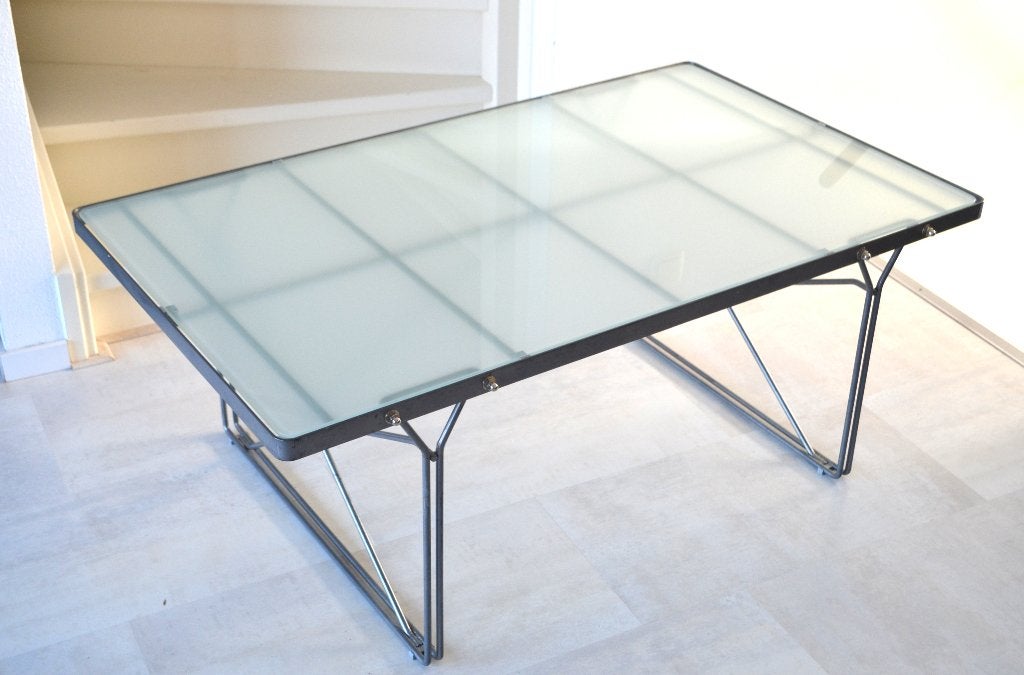 Vintage industrieel salontafel tafel Gammelgaard IKEA, Huis en Inrichting, Ophalen, 100 tot 150 cm, 50 tot 100 cm, Zo goed als nieuw
