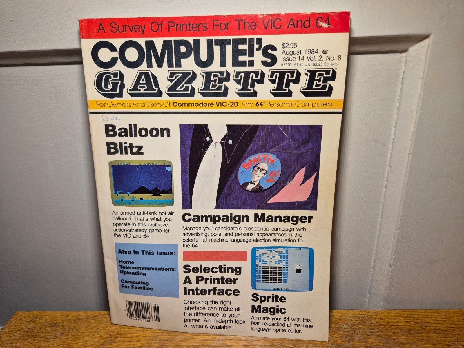 Compute!'s Gazette august issue 14 1984 Commodore, Computers en Software, Ophalen of Verzenden