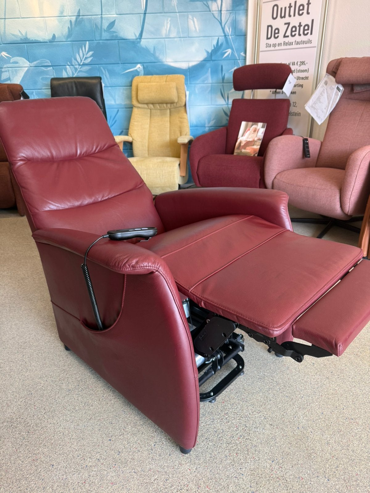 Easysit sta op stoel relax fauteuil gratis bezorging, Ophalen of Verzenden, Zo goed als nieuw, Leer, Ruim 100 fauteuils in alle kleuren en maten met garantie