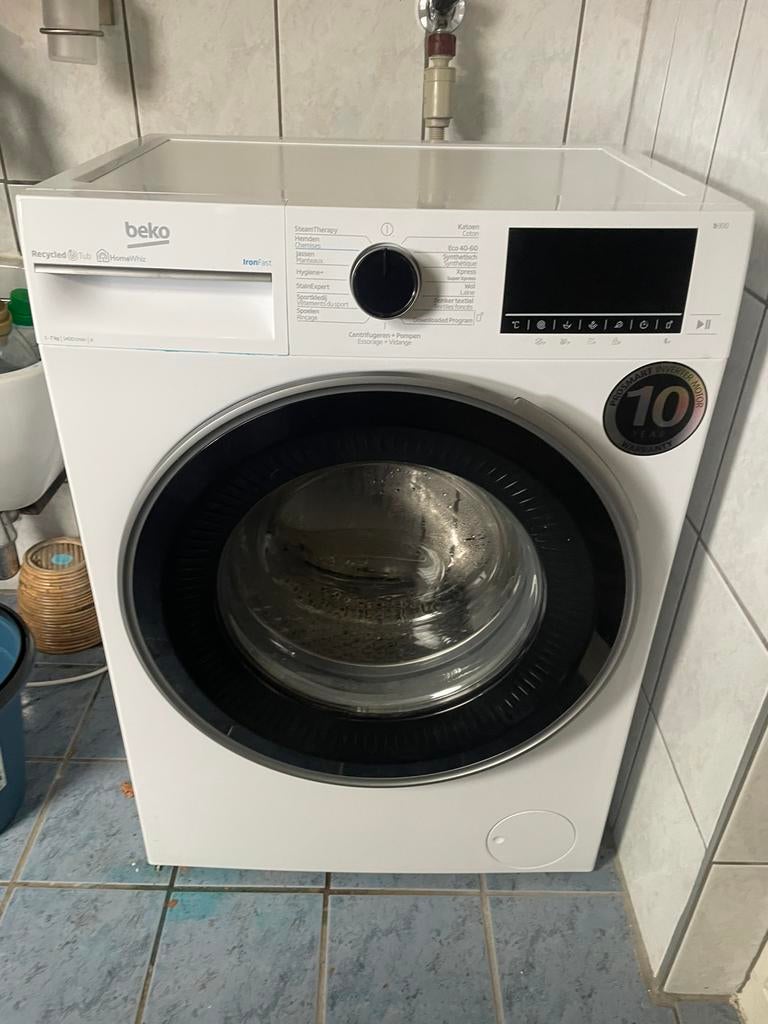 Moet weg! Beko B3WFU57411W IronFast, Ophalen of Verzenden, Zo goed als nieuw, 1200 tot 1600 toeren, 85 tot 90 cm