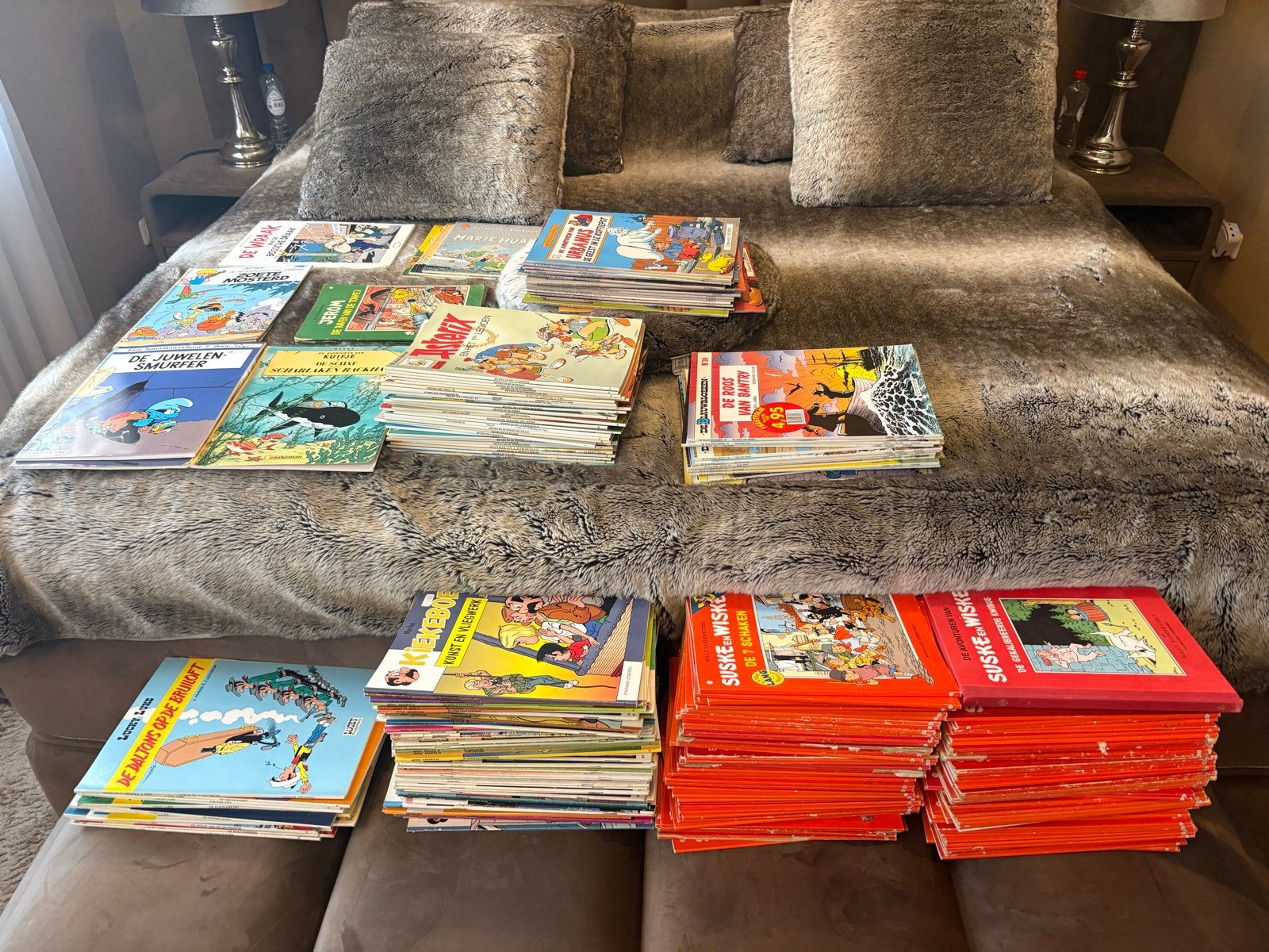 Grote collectie stripboeken: Suske en Wiske, Kuifje, Asterix, Boeken, Stripboeken, Meerdere stripboeken, Ophalen, Gelezen