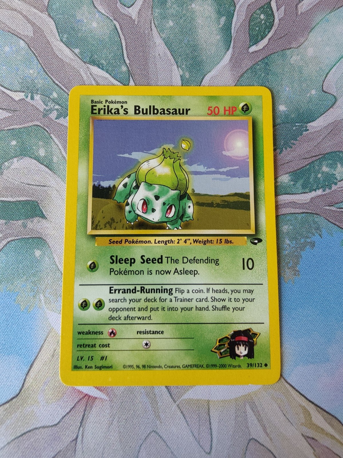Pokemon gym challenge Erika's Bulbasaur 39/132, Ophalen of Verzenden, Gebruikt, Losse kaart