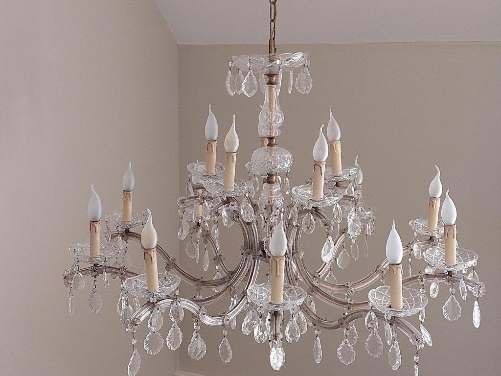 Kristallen luster, Ophalen, Gebruikt, Overige fittingen, Glas