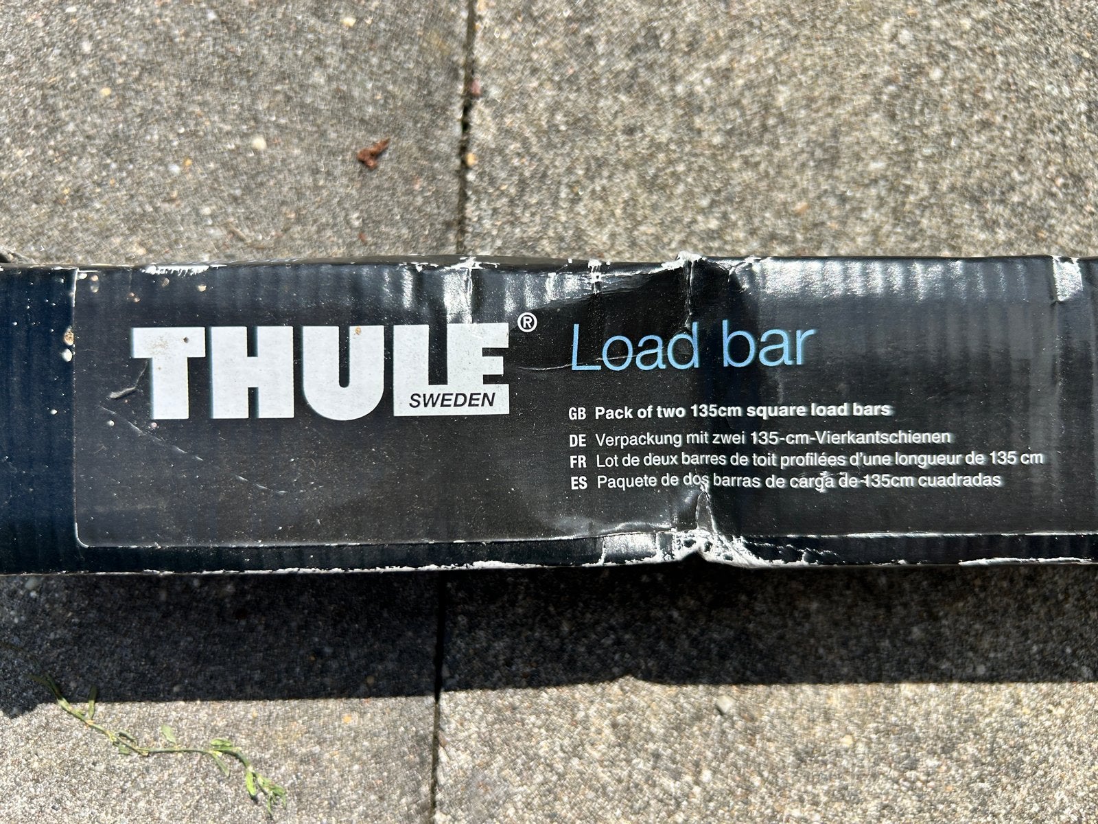 Thule Load Bar 135 cm - 2x Dakdragerstang, Auto diversen, Dakdragers, Ophalen, Zo goed als nieuw