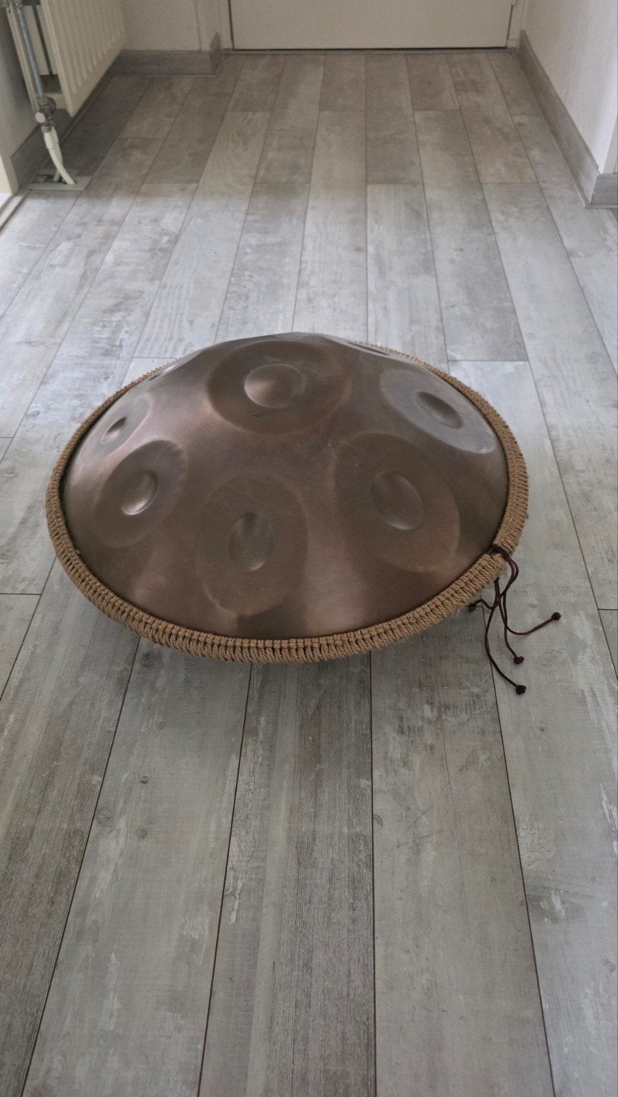 Prachtige 9-tonige handpan - Geborsteld brons, Ophalen, Gebruikt