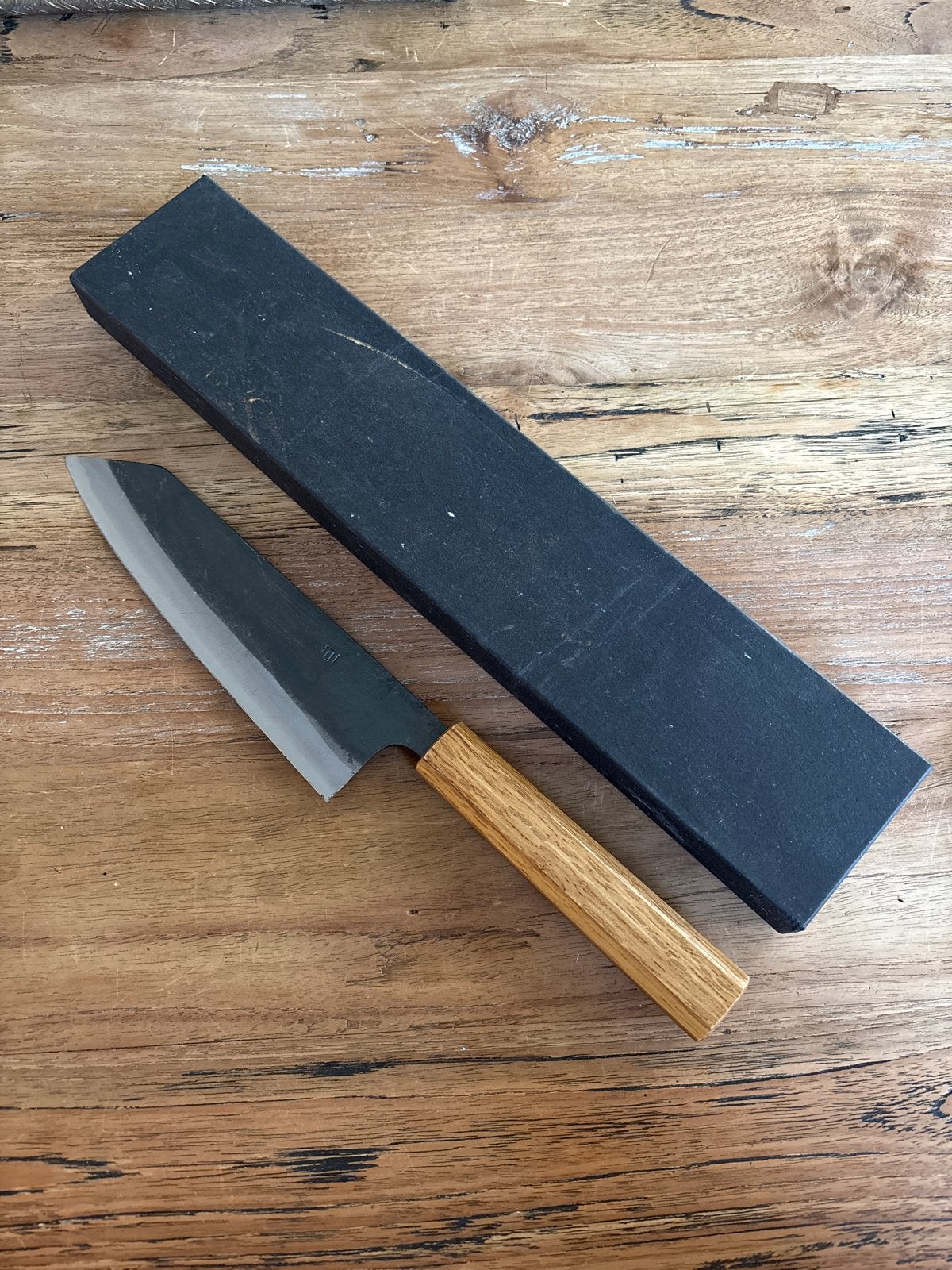 Japans koksmes met houten handvat en doos, Overige typen, Hout, Ophalen of Verzenden, Zo goed als nieuw