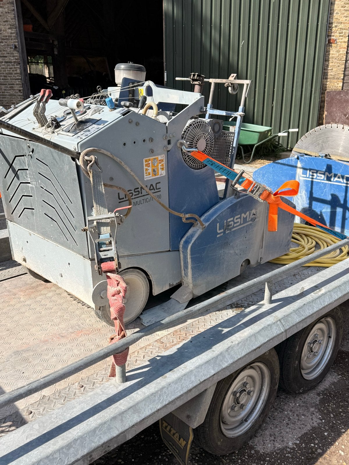 Lissmac Multicut 500 Vloerzaag incl aamhanger, compleet, Ophalen of Verzenden