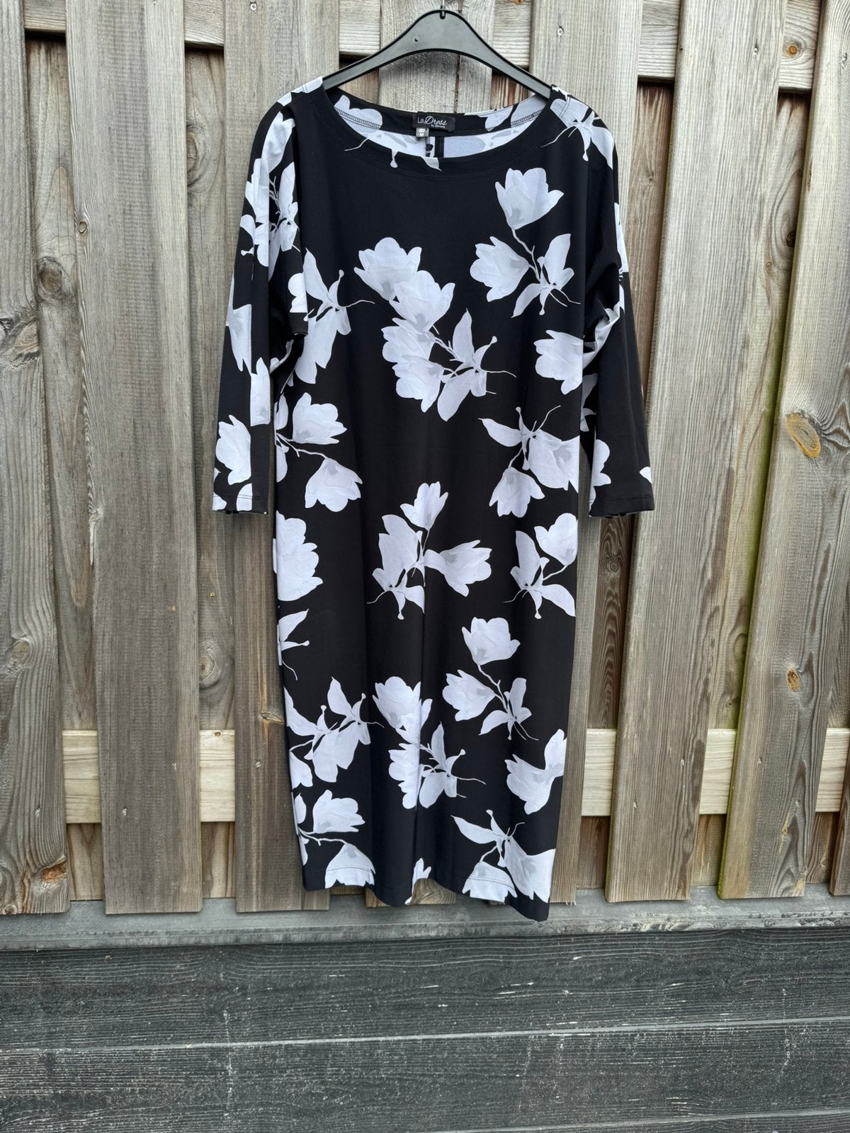 *La Dress by Simone* Super mooie Trvl Jurk mt M Als Nieuw!, Maat 38/40 (M), Verzenden, Zwart, Zo goed als nieuw
