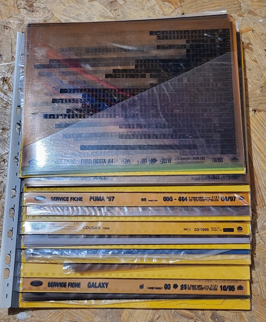 Ford Microfiches, Ophalen