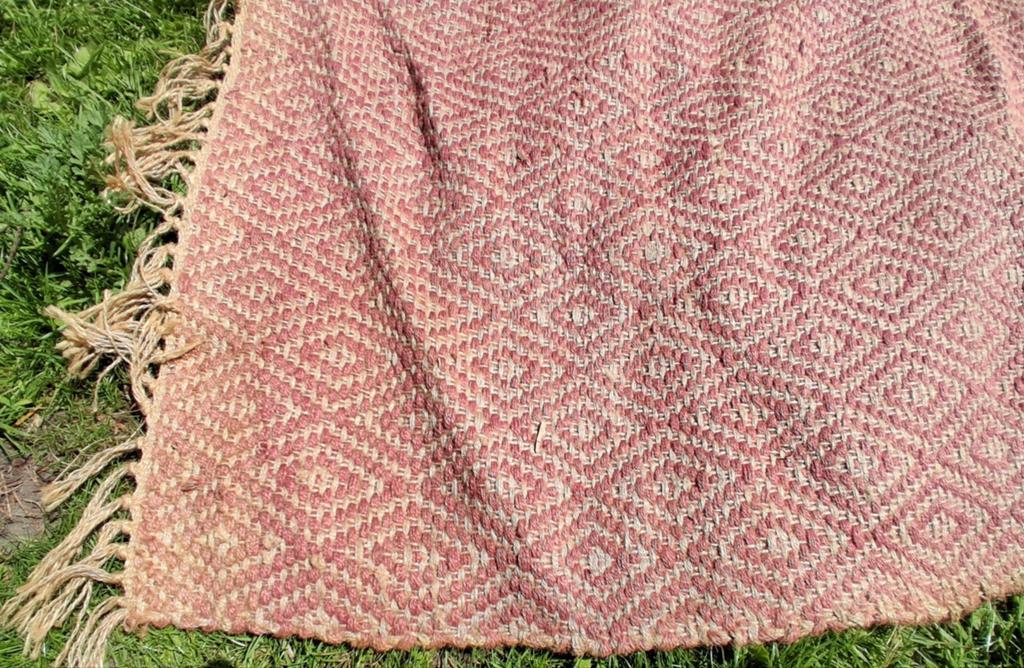 Vintage zachtroze klassiek gewoven kleed 300 x 210 cm, Ophalen, Gebruikt, 200 cm of meer, 200 cm of meer