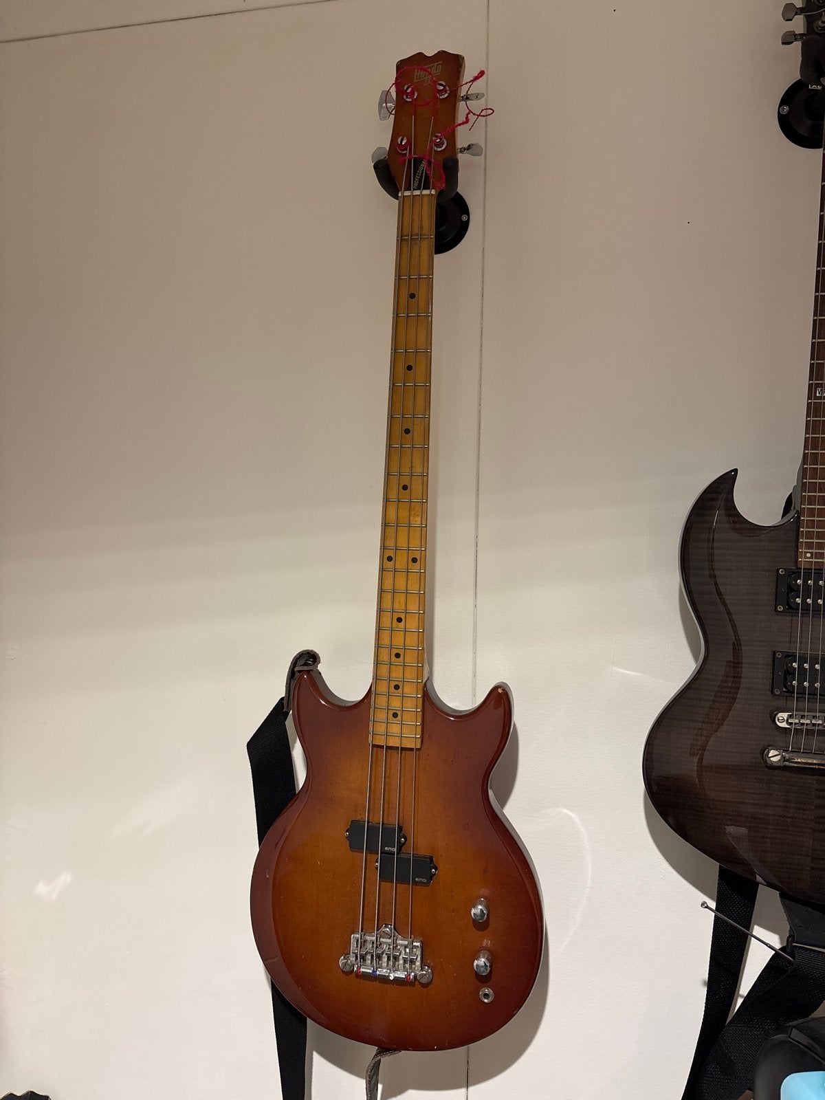 Vintage hondo 2 basgitaar professional '79, Ophalen of Verzenden, Gebruikt, Elektrisch