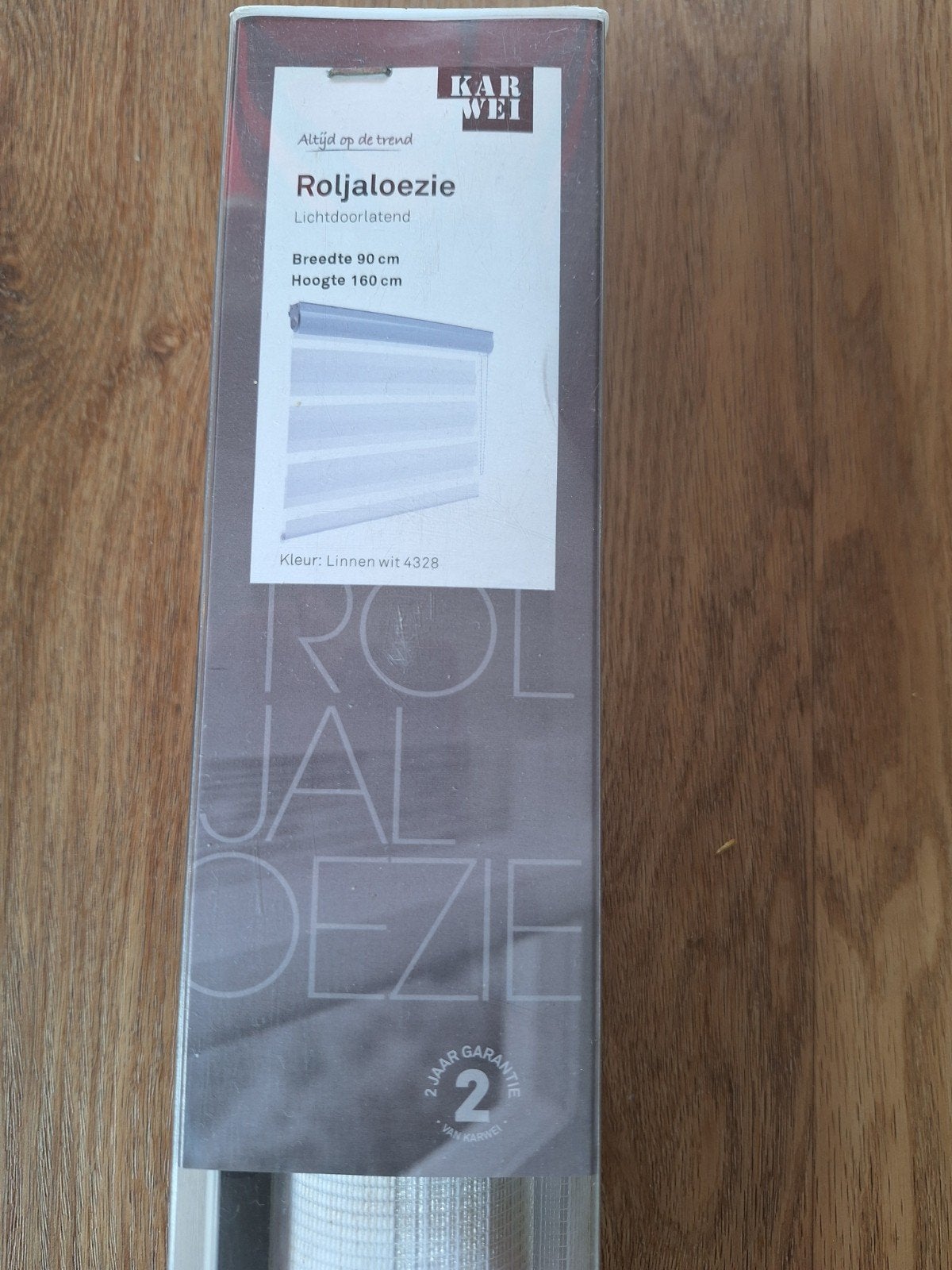 KARWEI duo roljaloezie. Nieuw in verpakking. 90 x 160 cm., Ophalen, 90 cm, Duo rolgordijn, Wit