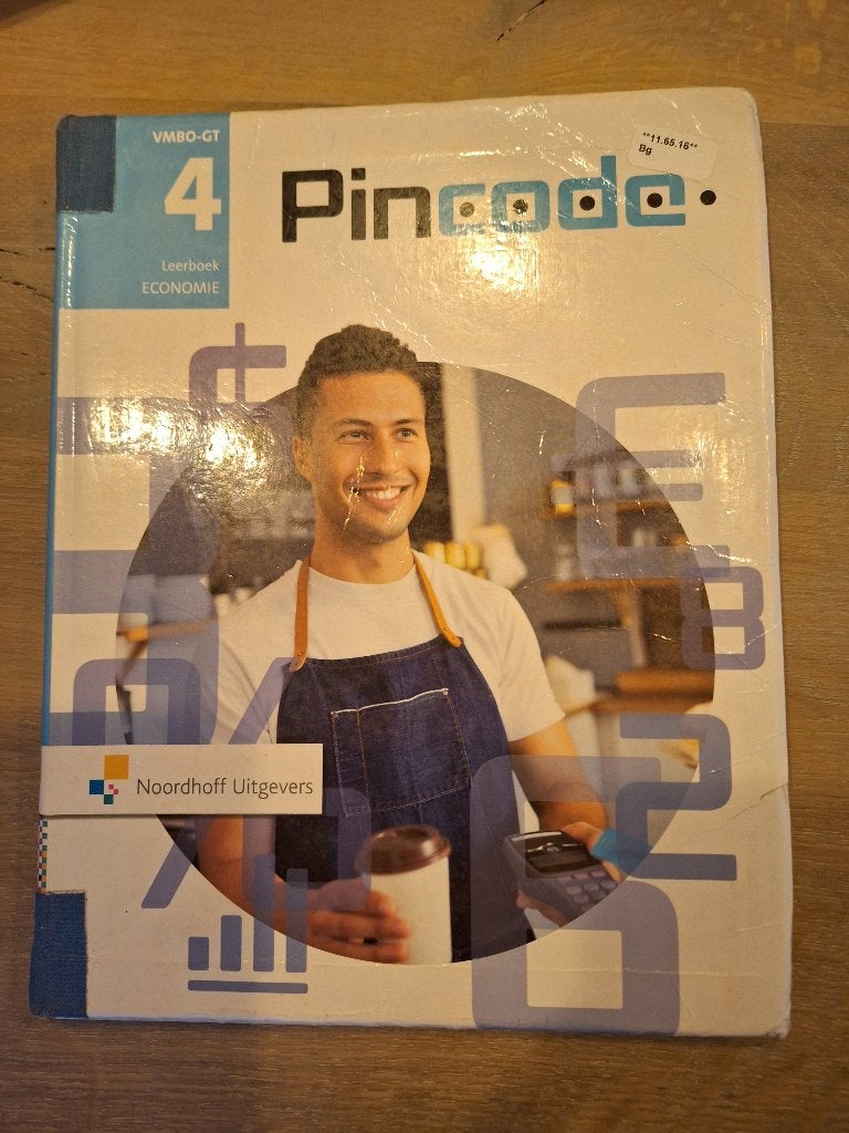 Boek (leerboek) Economie Pincode VMBO GT / MAVO-4, Boeken, Ophalen of Verzenden, Beta, Gelezen, Overige niveaus