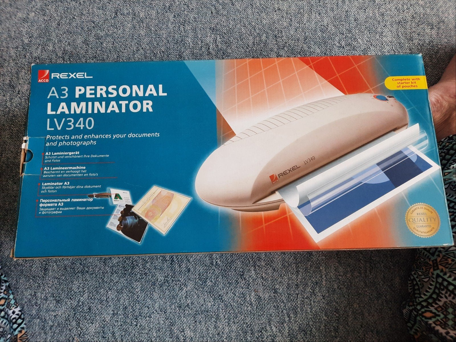 Rexel A3 Personal Laminator LV340 - Nieuw in doos, Ophalen of Verzenden